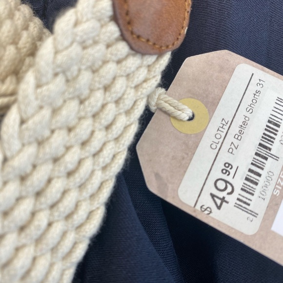 Navy Belted Shorts, Men’s Point Zero, BNWT - Picture 5 of 5